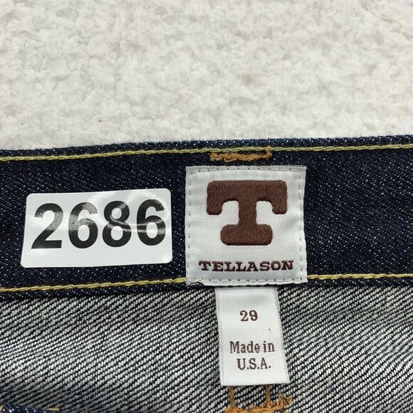 Tellason Elgin Red Line Selvedge Jeans Mens 30x27.5 (Tag 29) Kaihara Sanforized - Picture 16 of 16